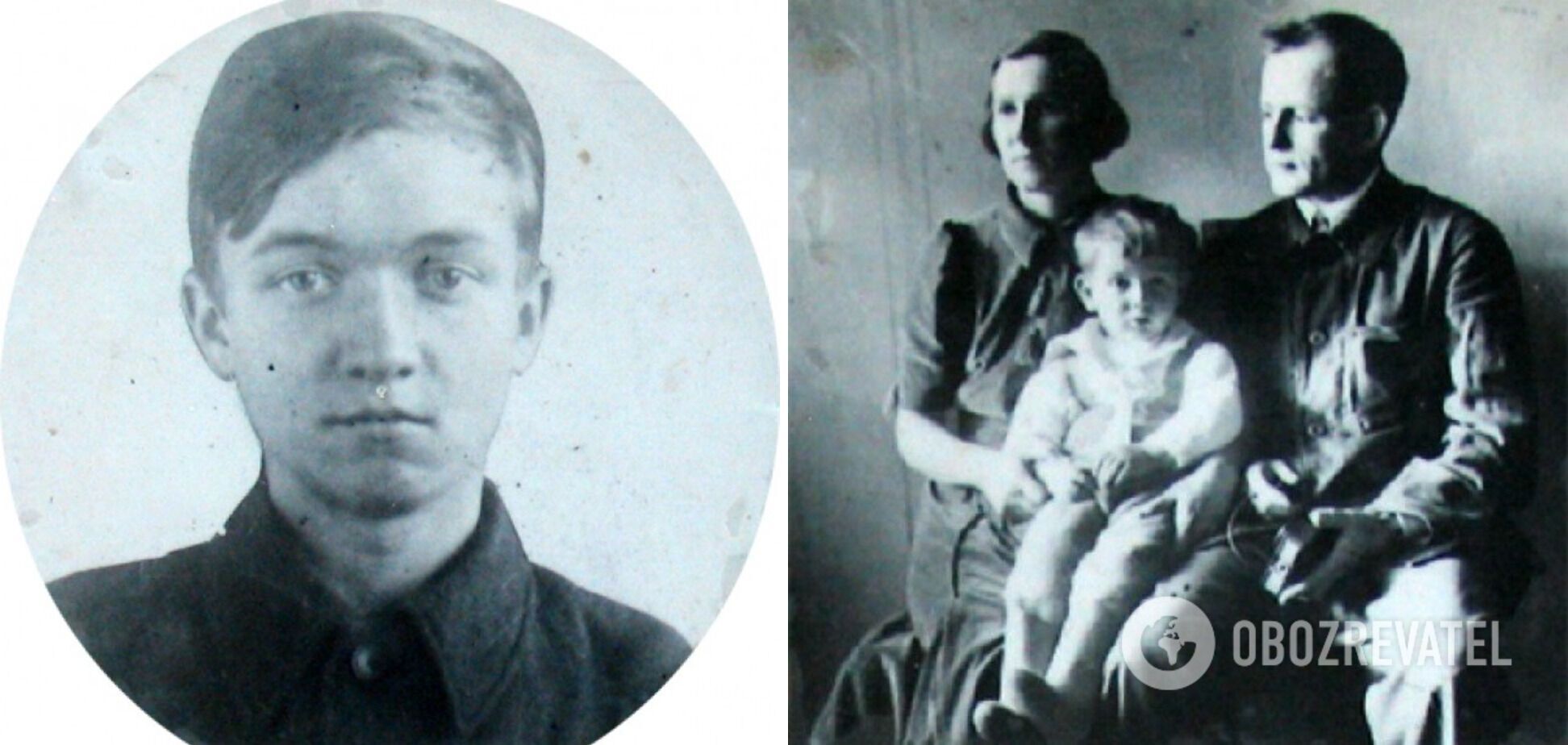 Владимир Винничевский в подростковом возрасте и с родителями в детстве