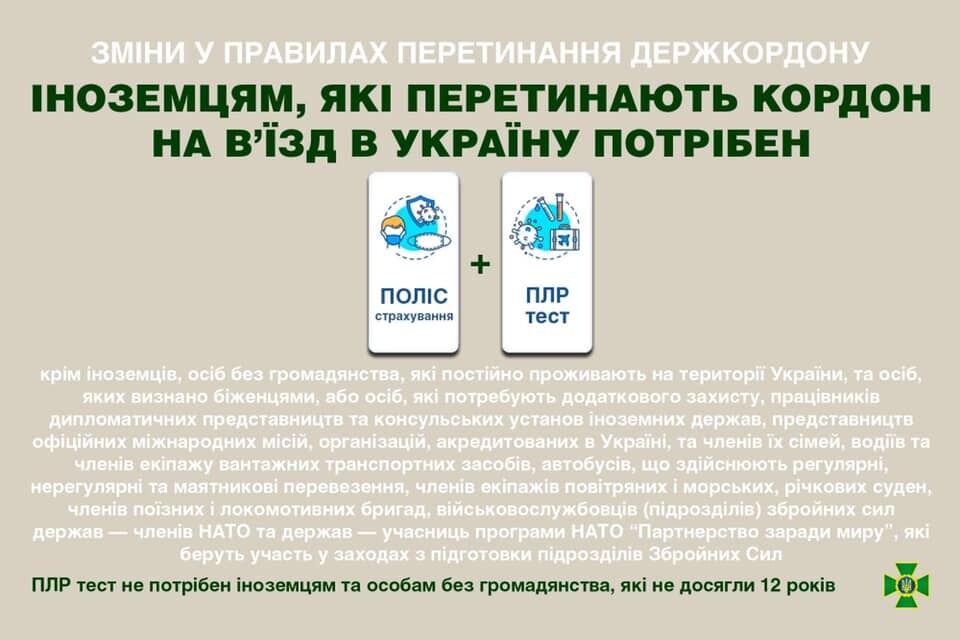 Зміни правил перетину кордону