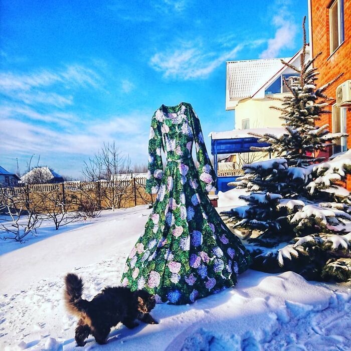 Волшебное замороженное платье