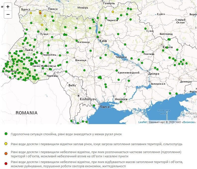 Предупреждение о повышении уровня воды в реках.