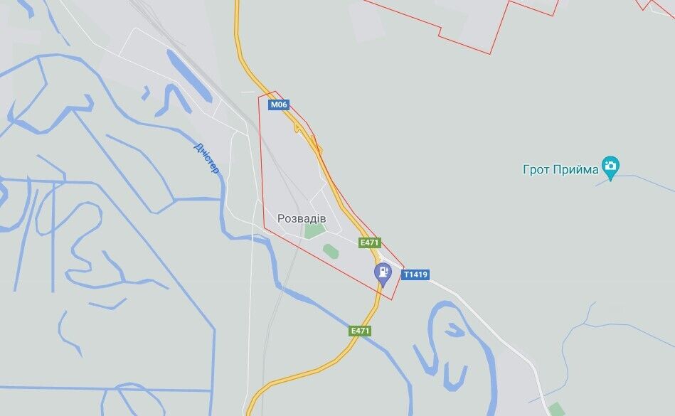 Инцидент произошел вблизи села Розвадов