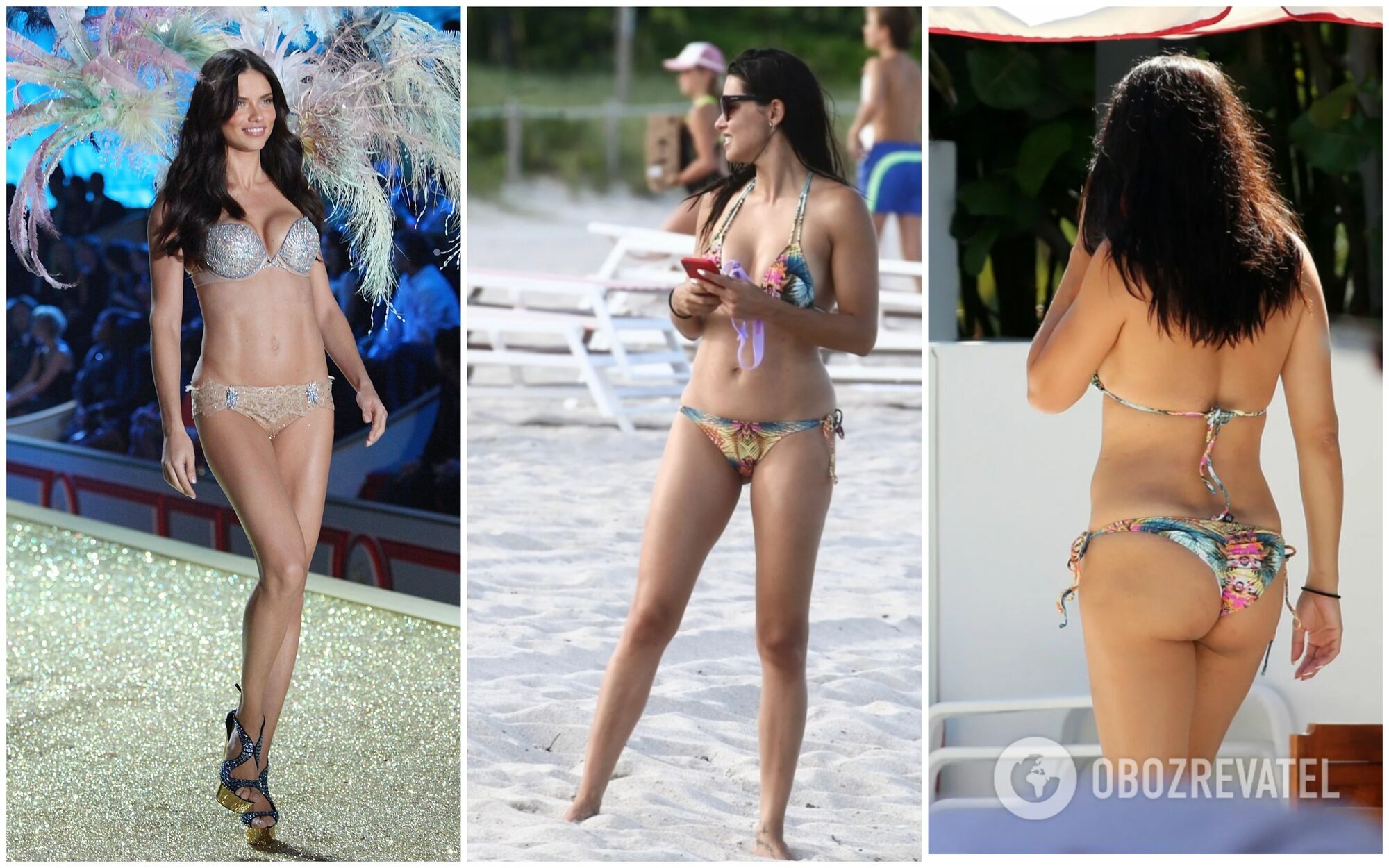 Колишній ангел Victoria's Secret Адріана Ліма на пляжі Маямі.