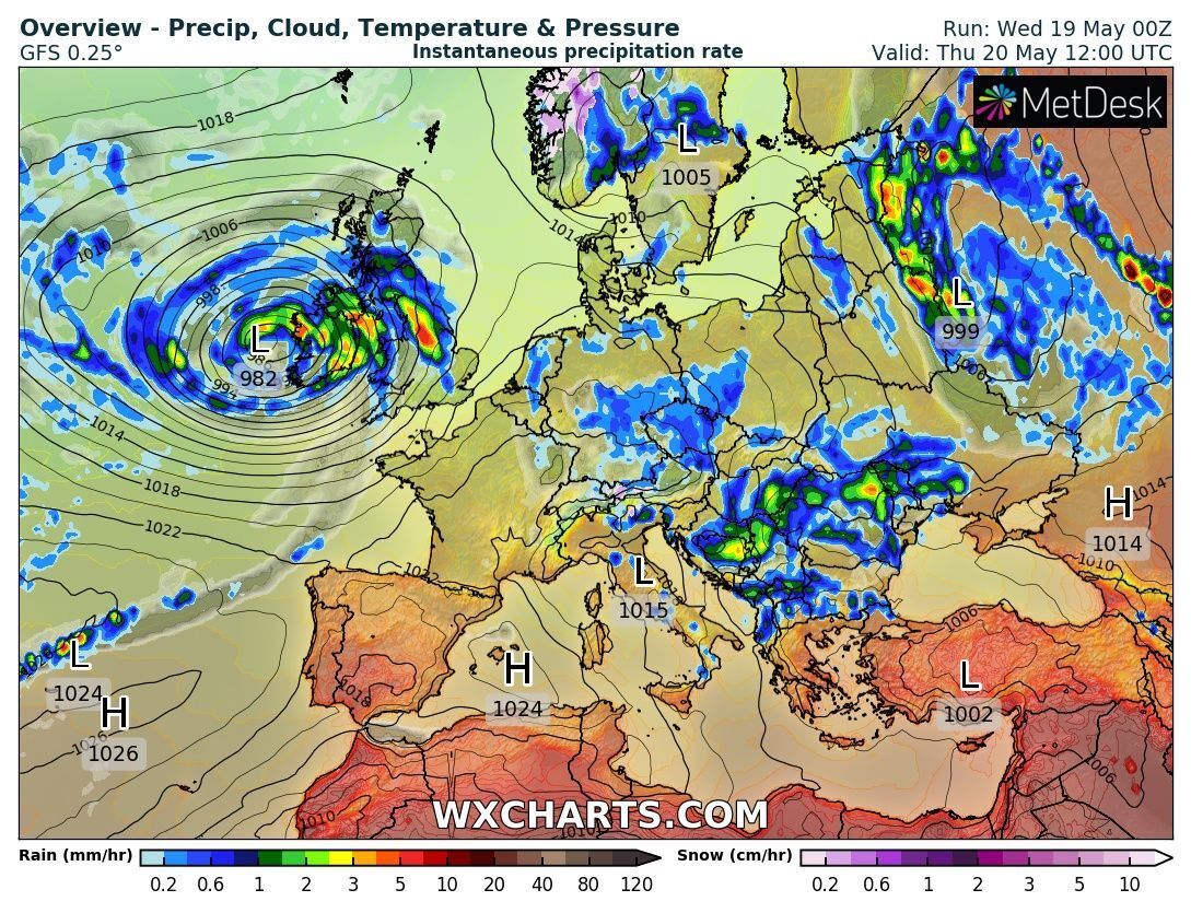Погода в Украине 20 мая.