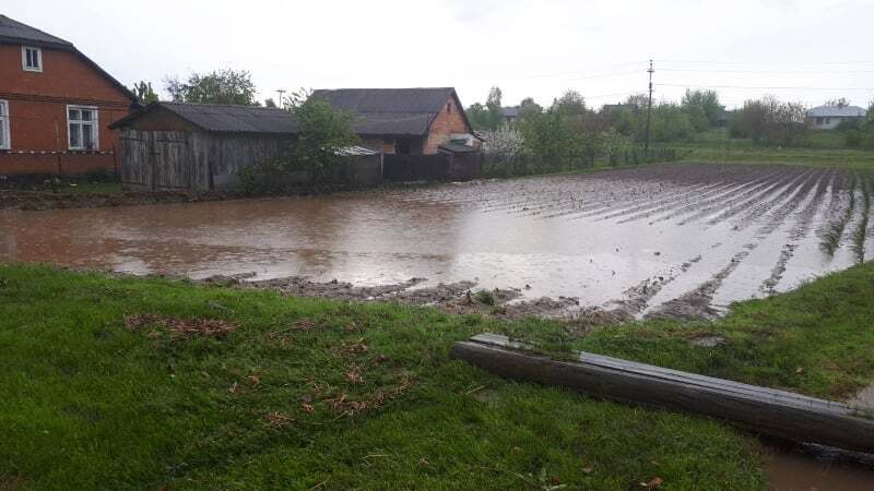 На Львівщині затопило місто: під водою опинилися будинки та вулиці. Відео