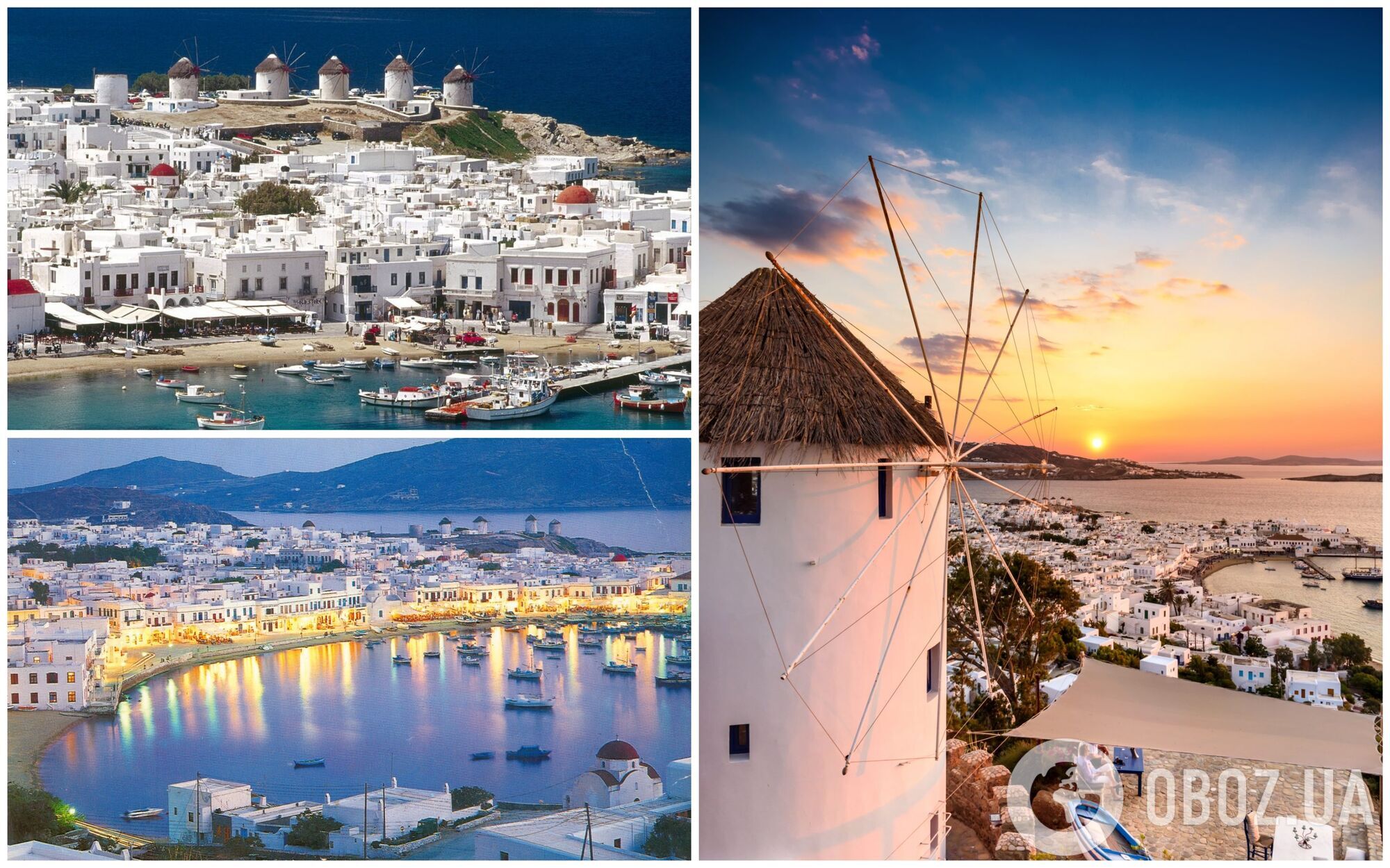Миконос знаменит прозрачной морской водой и красивейшим "белым" городом