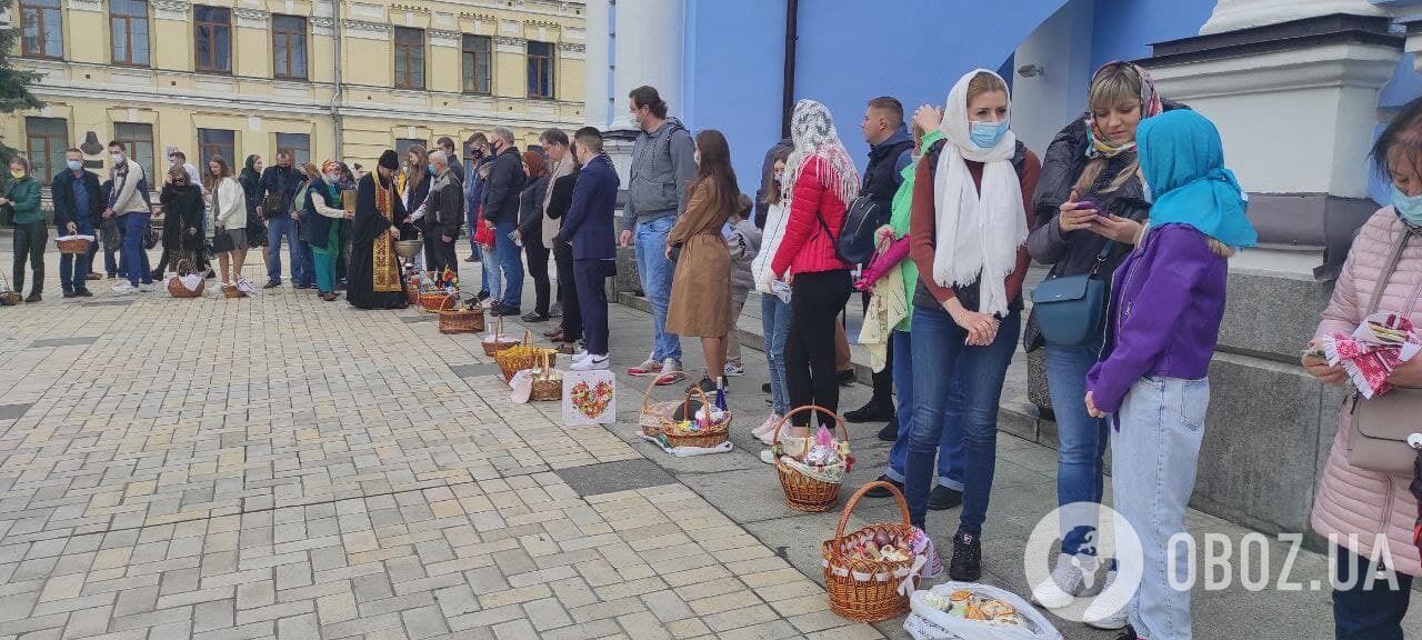 На освящении было немало людей