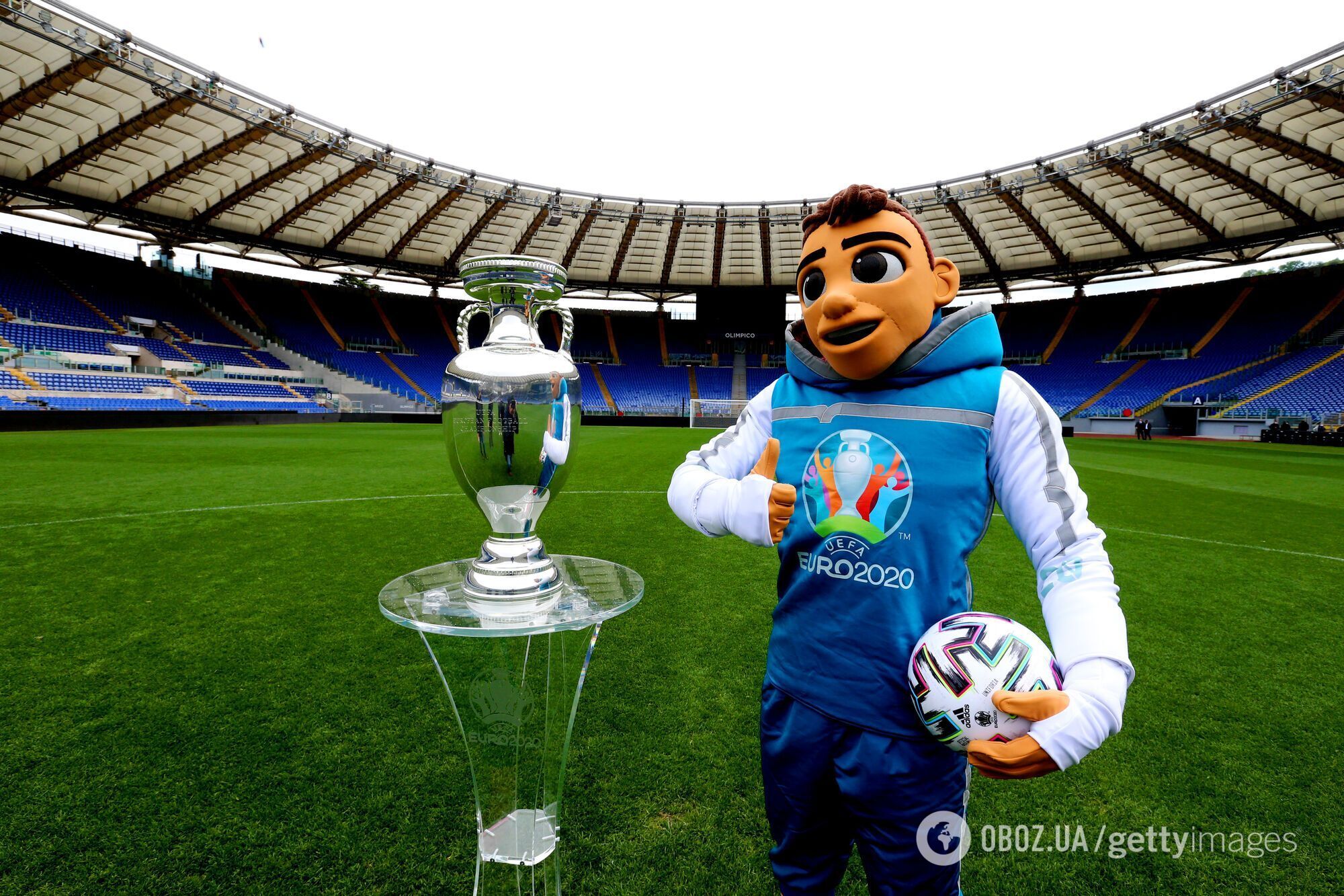 Трофей и талисман Евро-2020