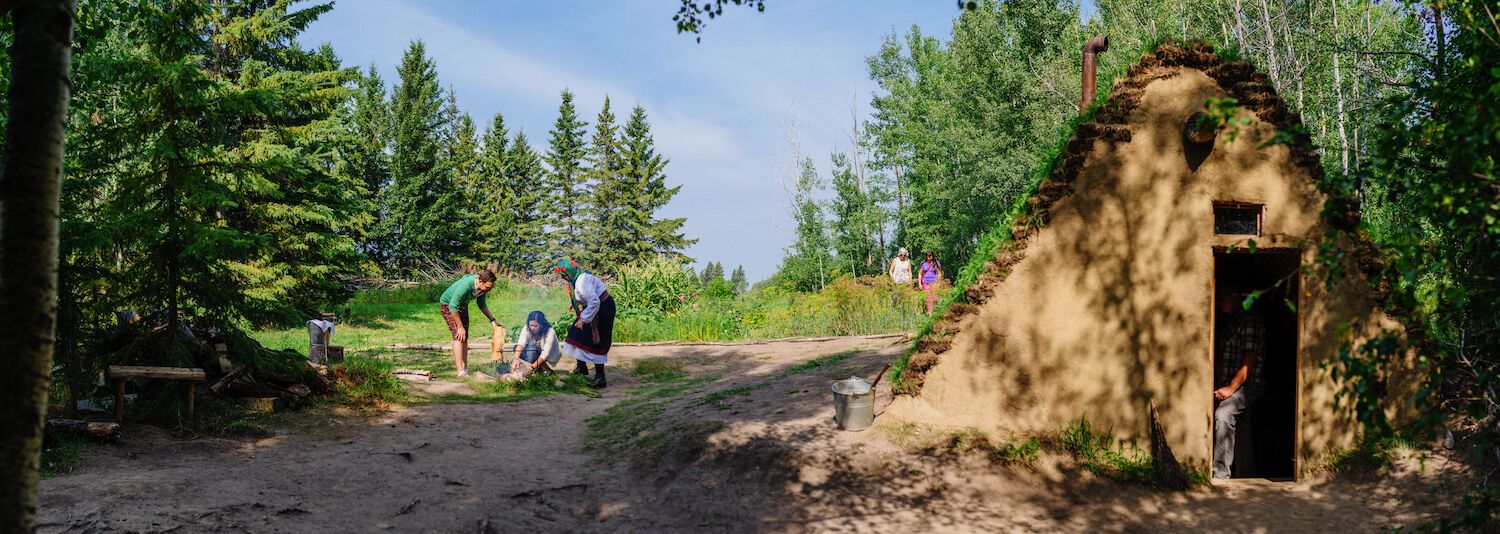 Бурдеи сохранились в Ukrainian Cultural Heritage Village