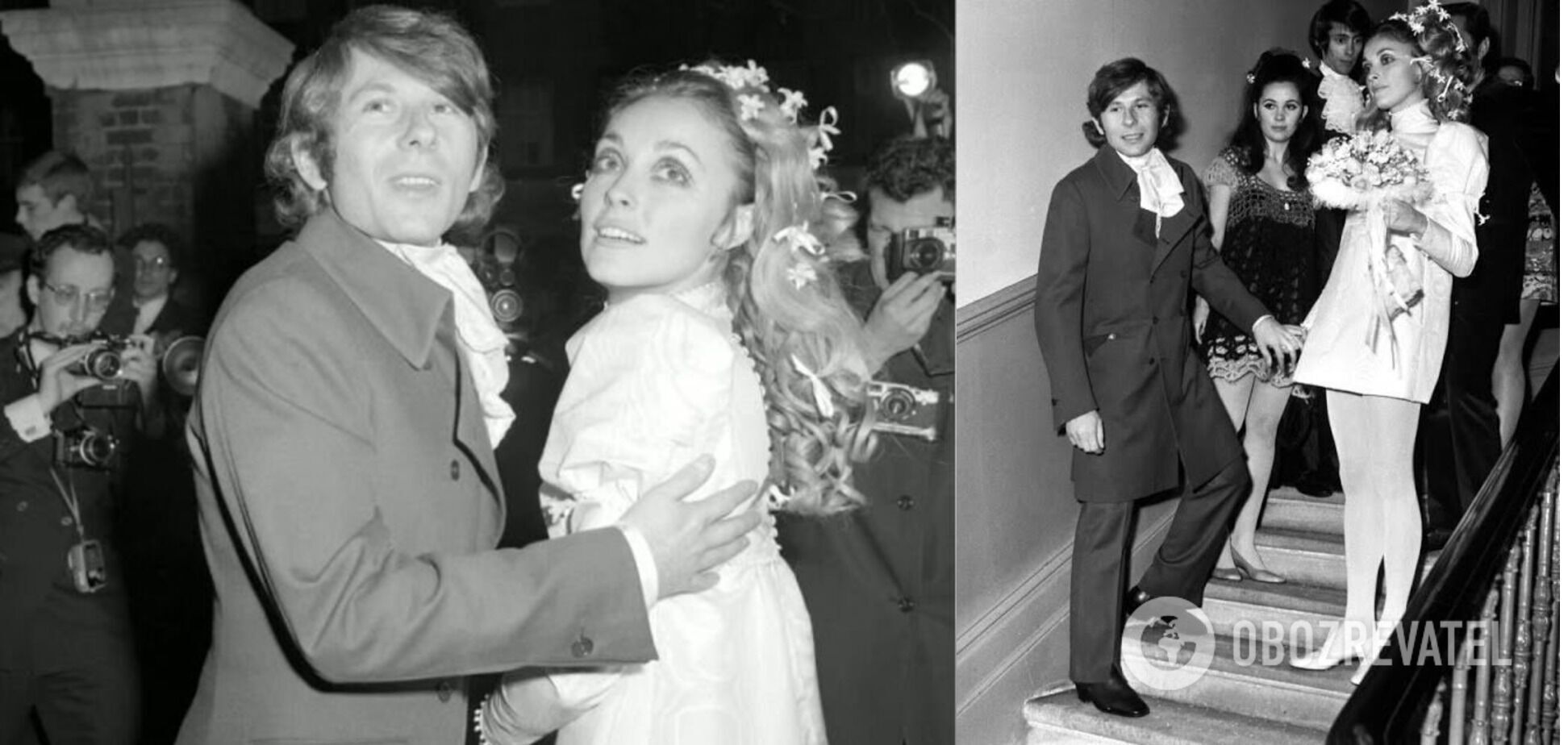 Шэрон Тейт и Роман Полански поженились в Лондоне в 1968 году.