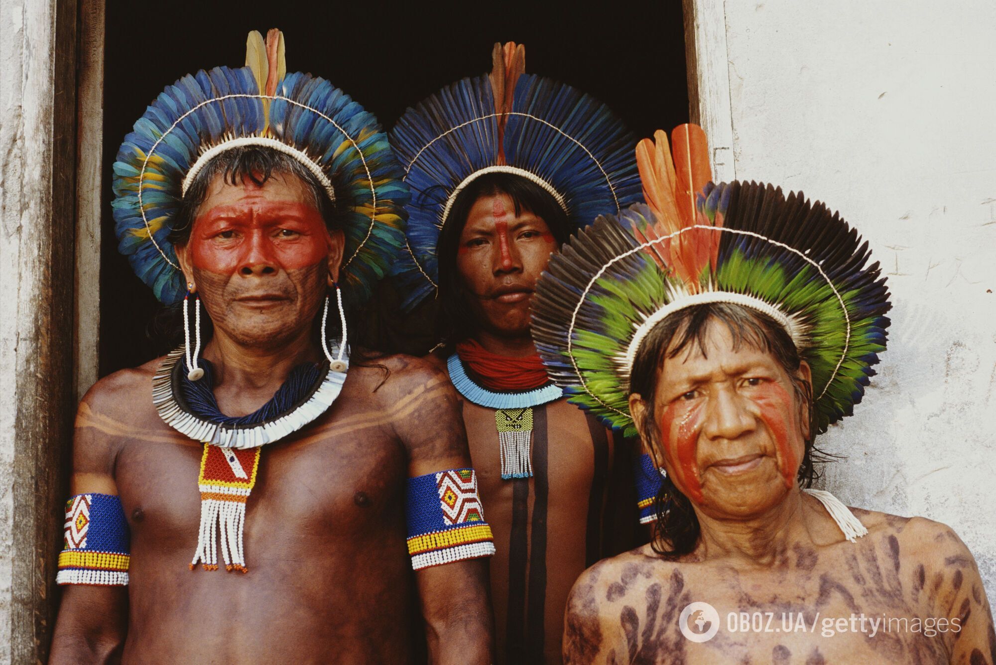 Представители племен, живущие на Амазонке