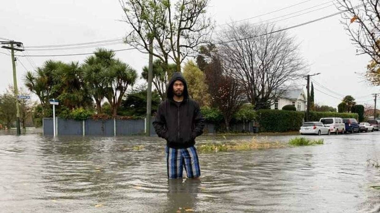 Наводнение в городе Уолтэм, штат Крайстчерч