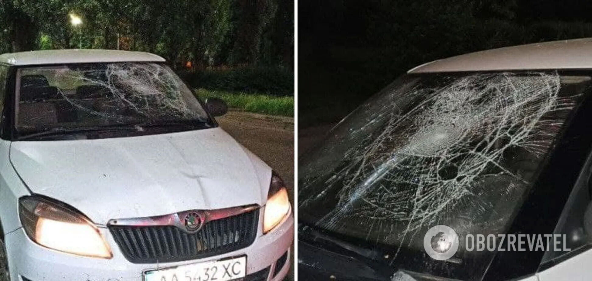 Водій збив хлопця і провіз його на капоті.