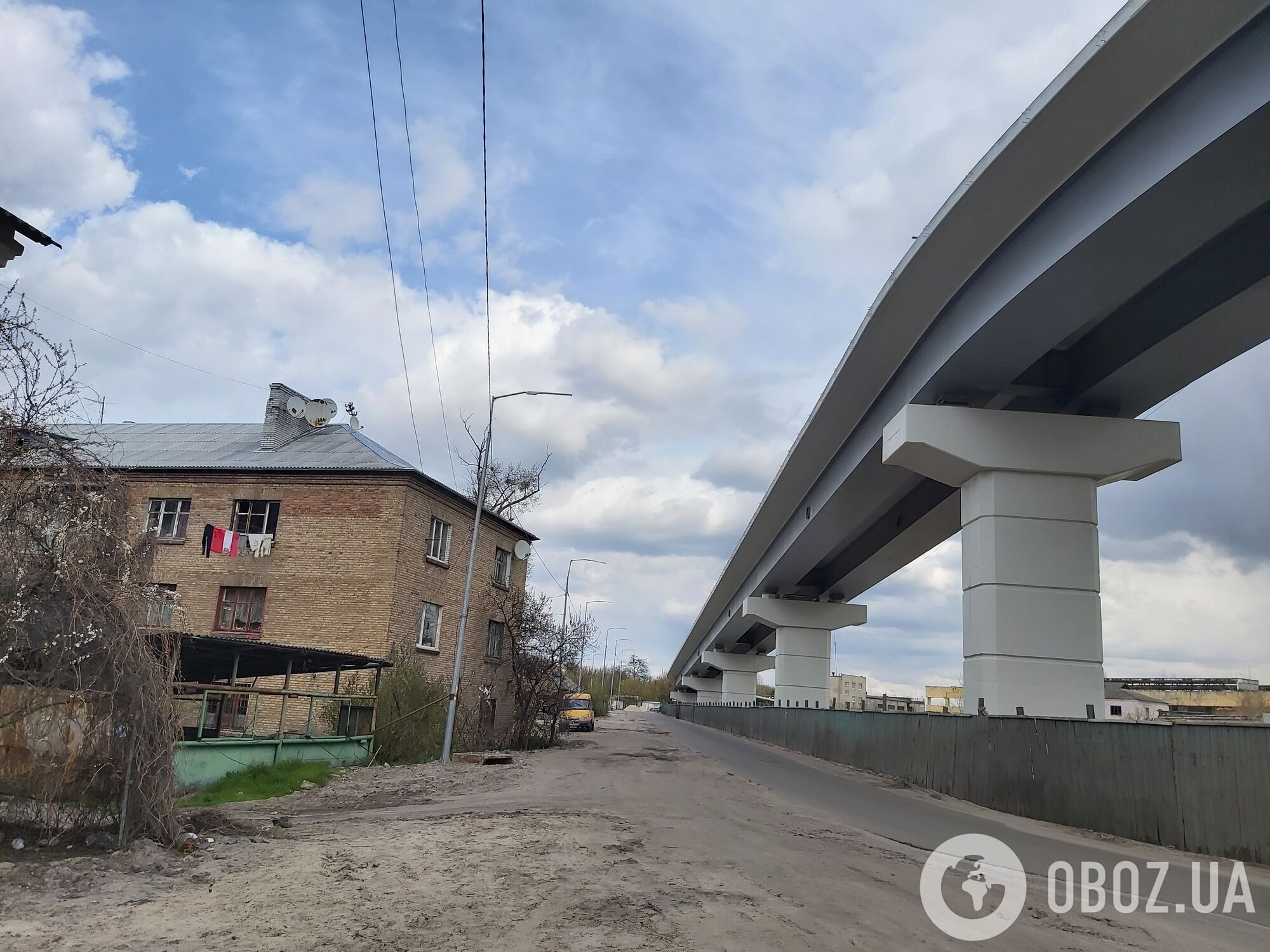 Эстакада на Рыбальском мосту.