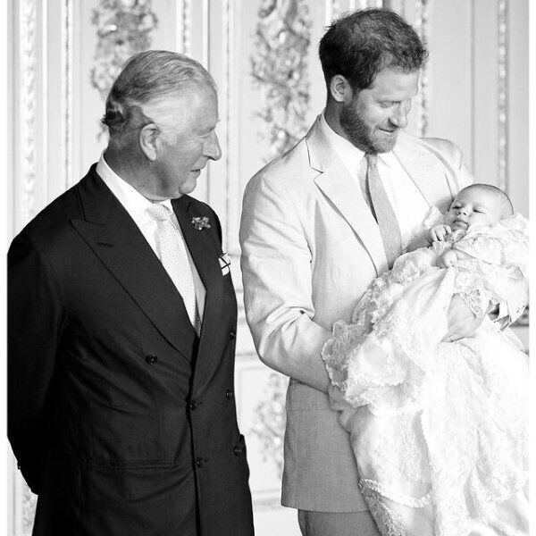 Принц Гарри с отцом принцем Чарльзом и сыном Арчи