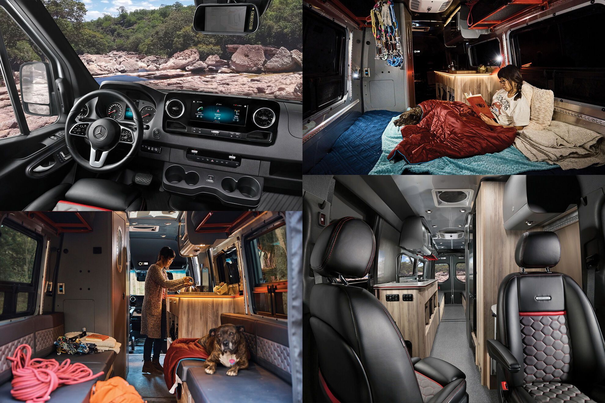 У просторому салоні новинки досить місця для 6 осіб, а також спальний відсік, який можна трансформувати в різних конфігураціях за потребою