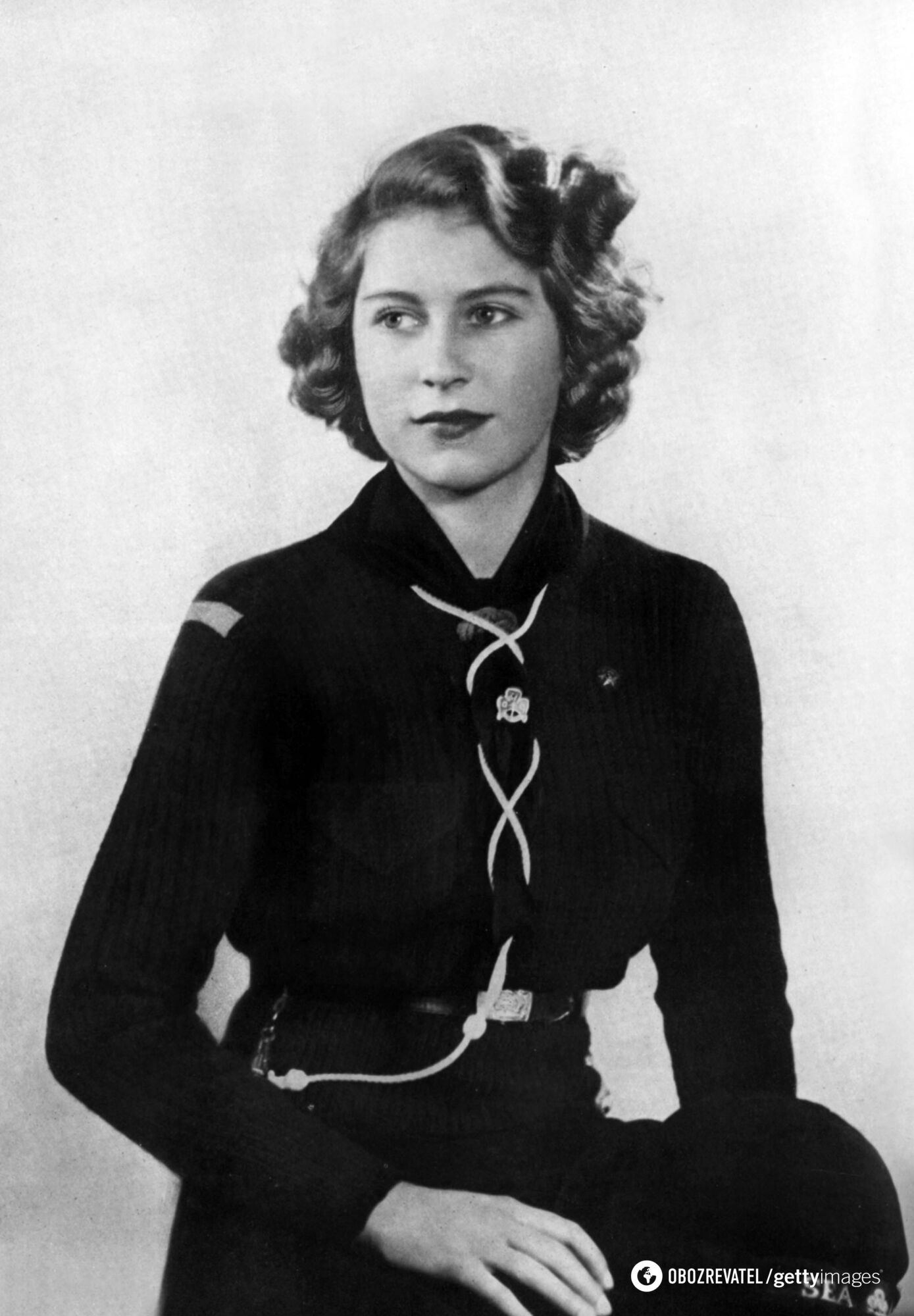 Королева Великобритании в юные годы