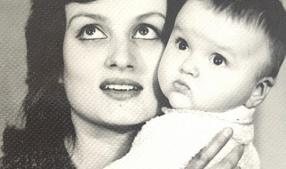 Оля Полякова с мамой