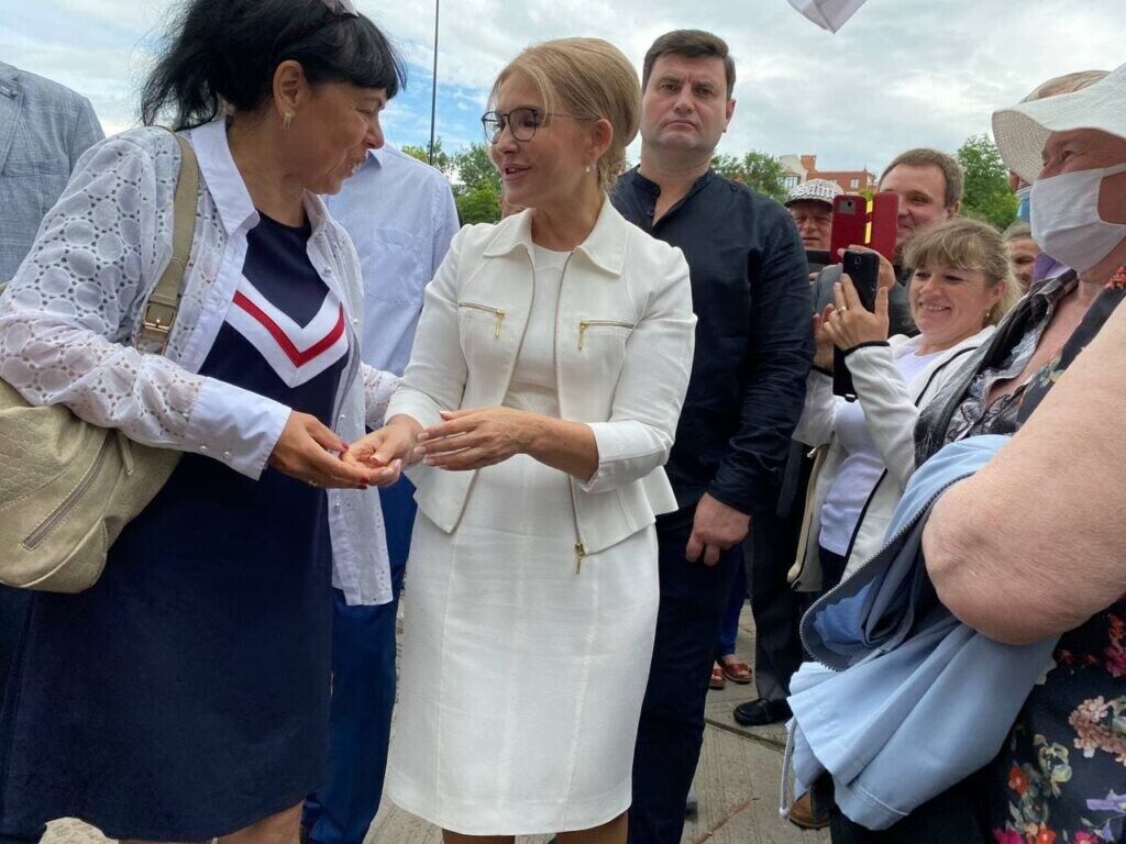 Тимошенко на народнму віче у Полтаві