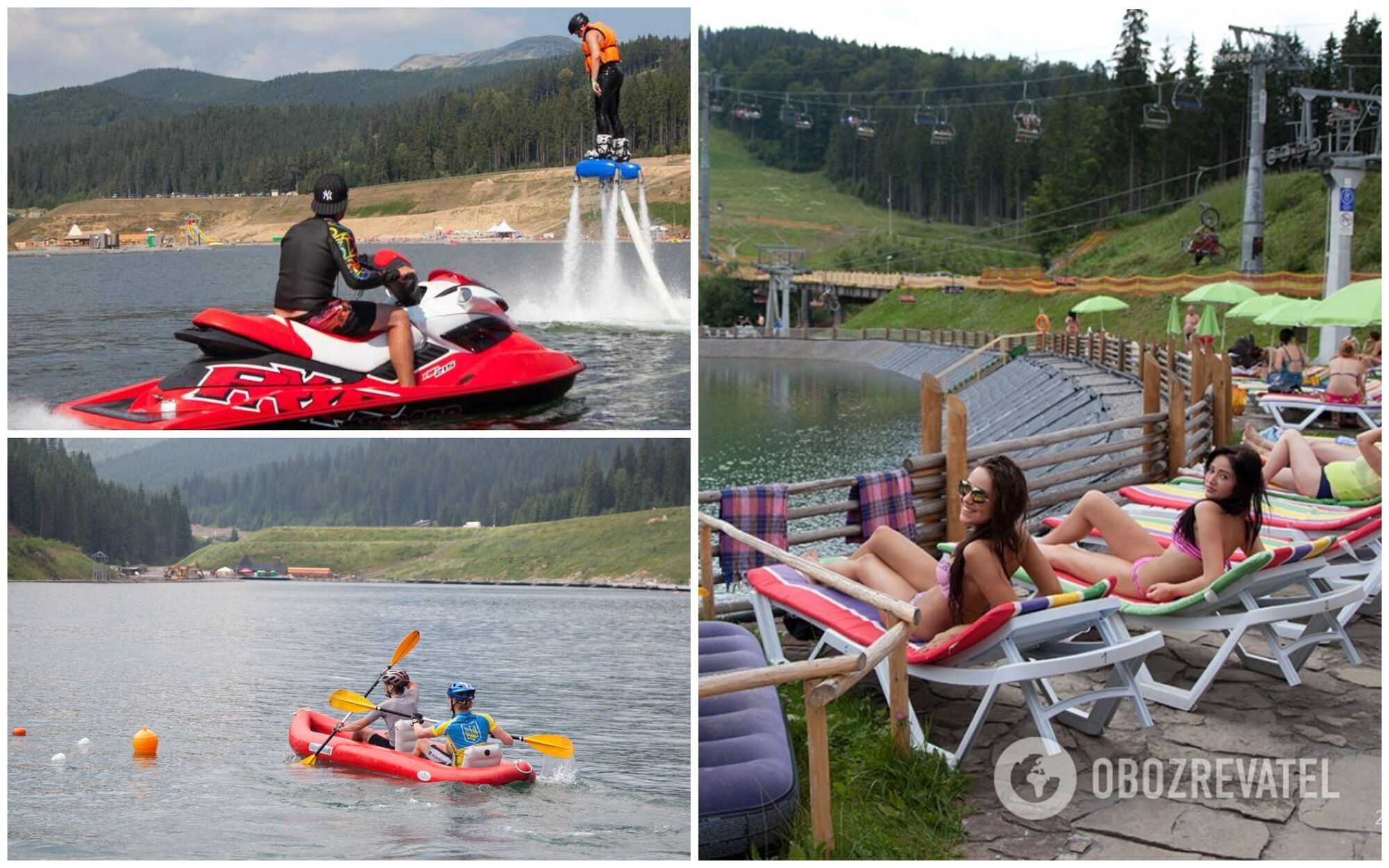 Озеро на курорте Буковель – самое большое искусственное озеро в Украине