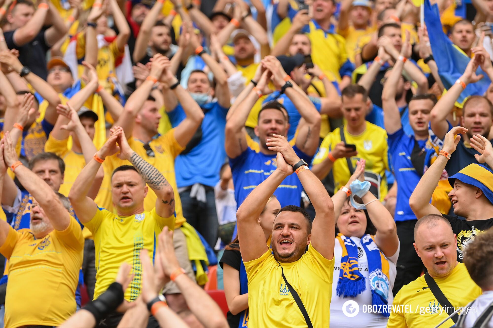 Українці підтримали збірну в Бухаресті.