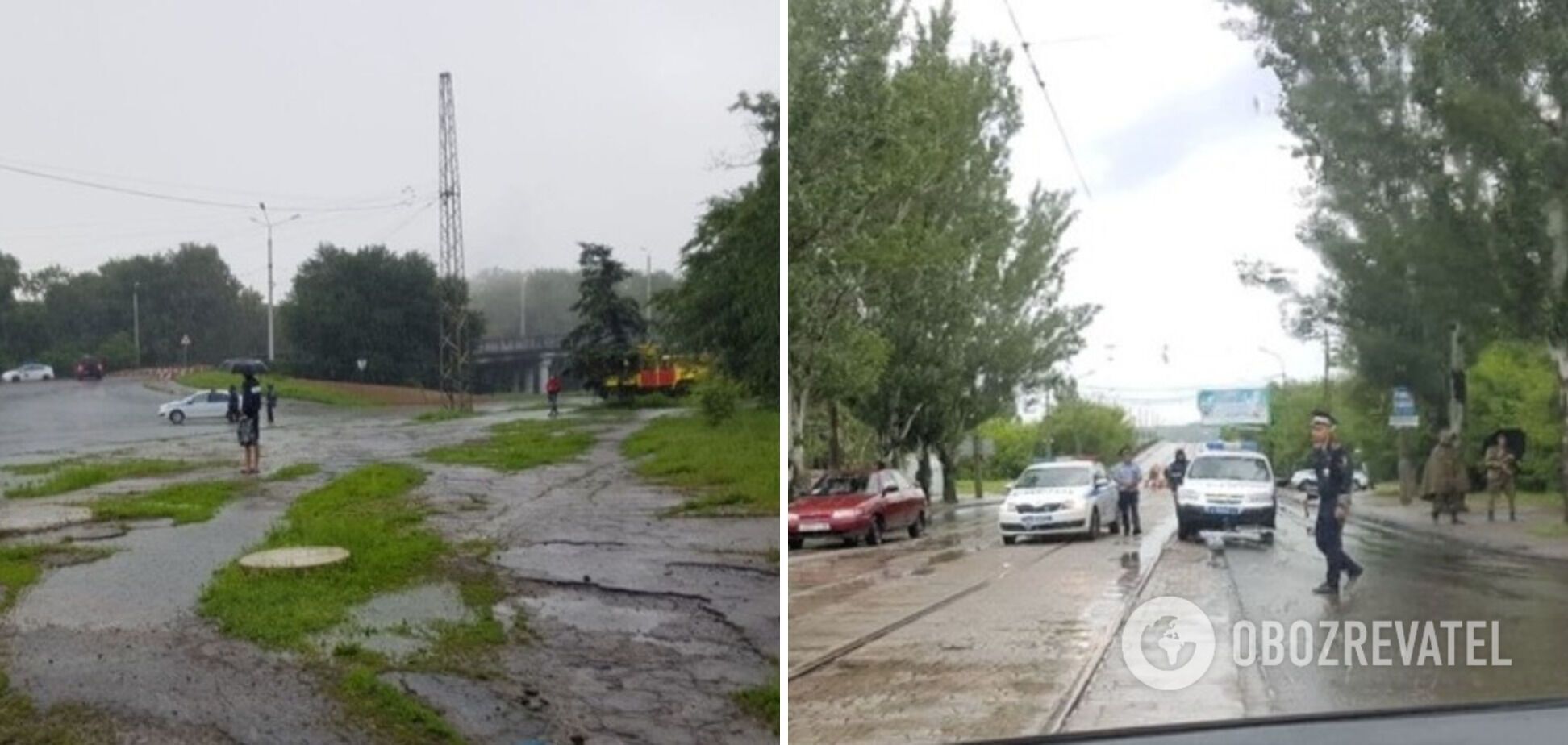 Дорогу поряд із місцем НП було оточено