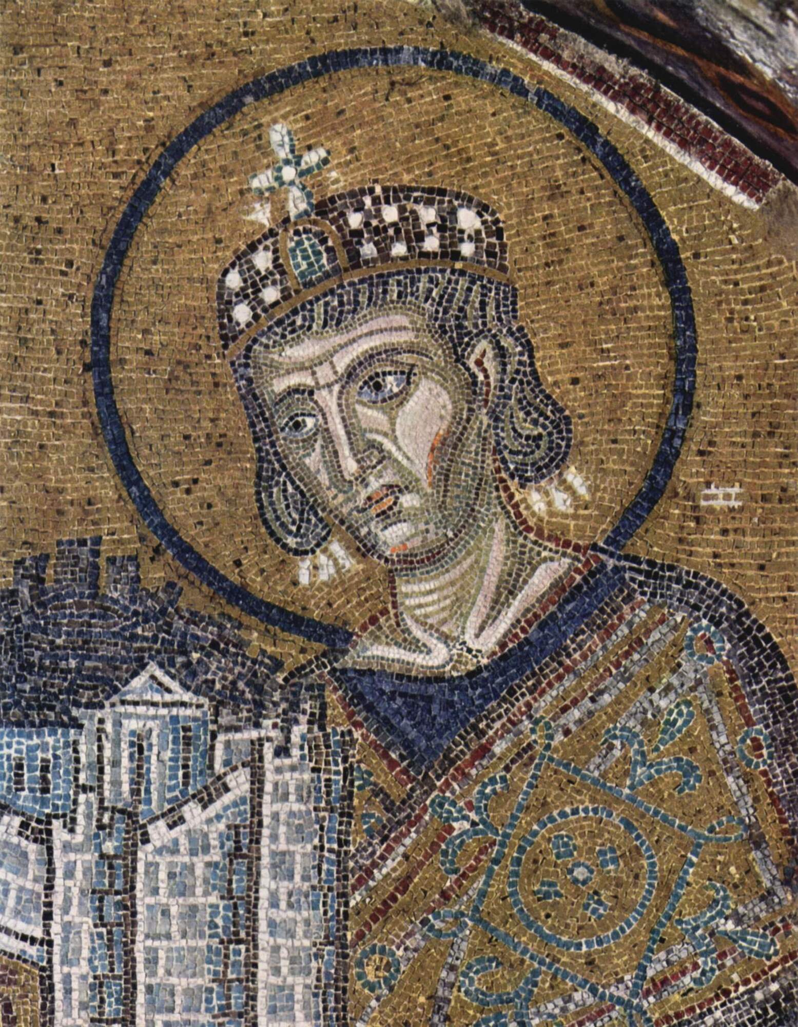 Костянтин Великий. Візантійська мозаїка в Соборі Святої Софії, Константинополь