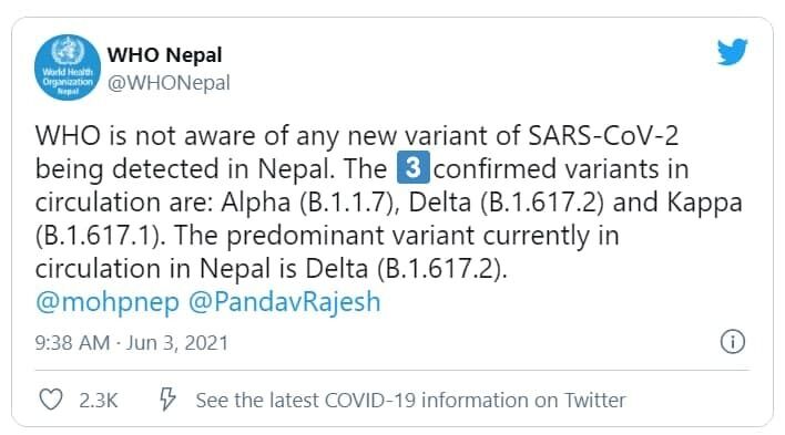 Непальский вариант COVID-19: что известно на данный момент