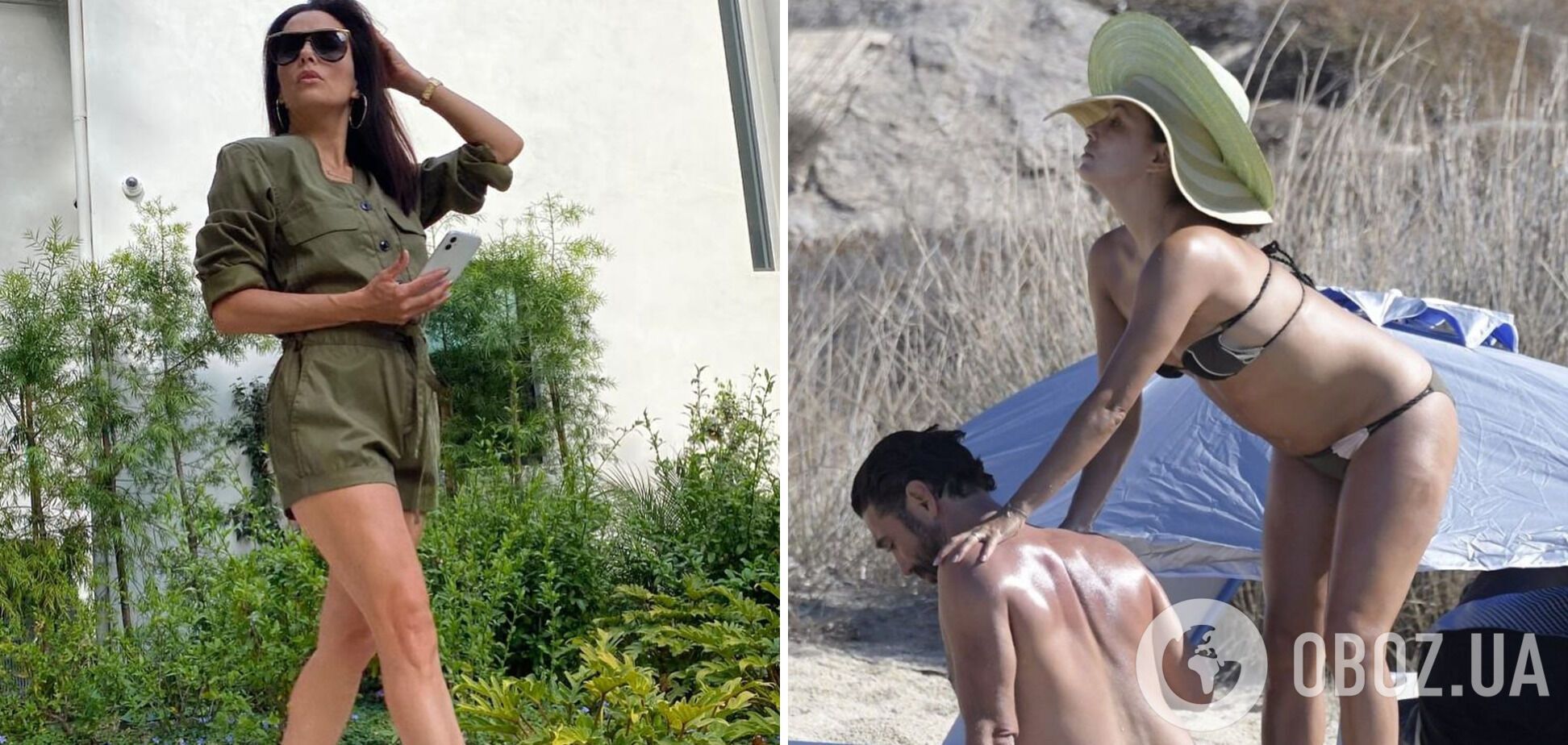 Актриса Єва Лонгорія в мережі і реальному житті на пляжі в купальнику