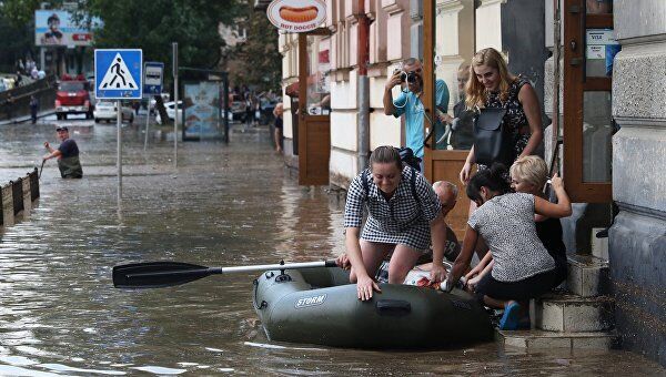 Потоп во Львове.