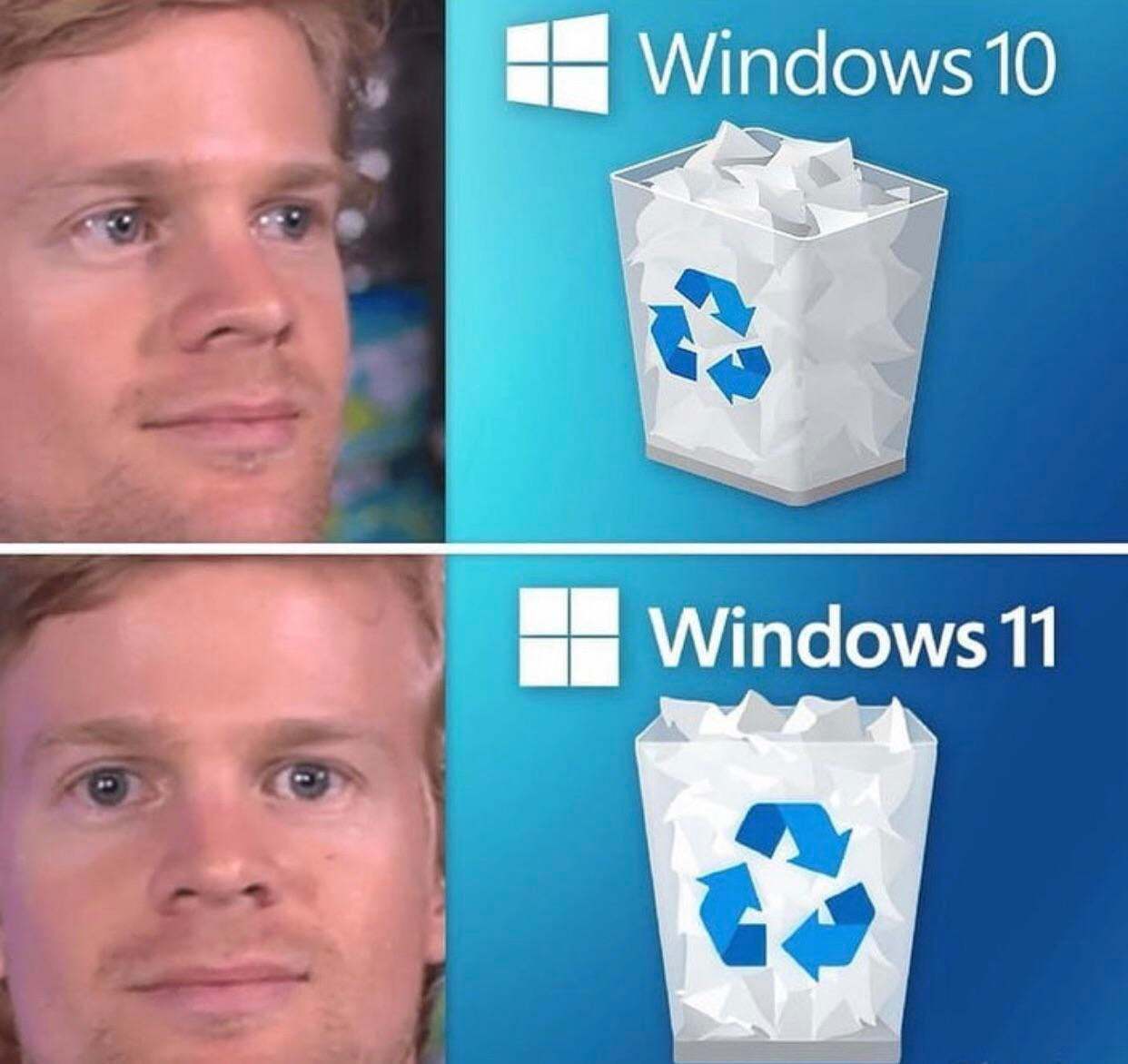 Мем про Windows 11