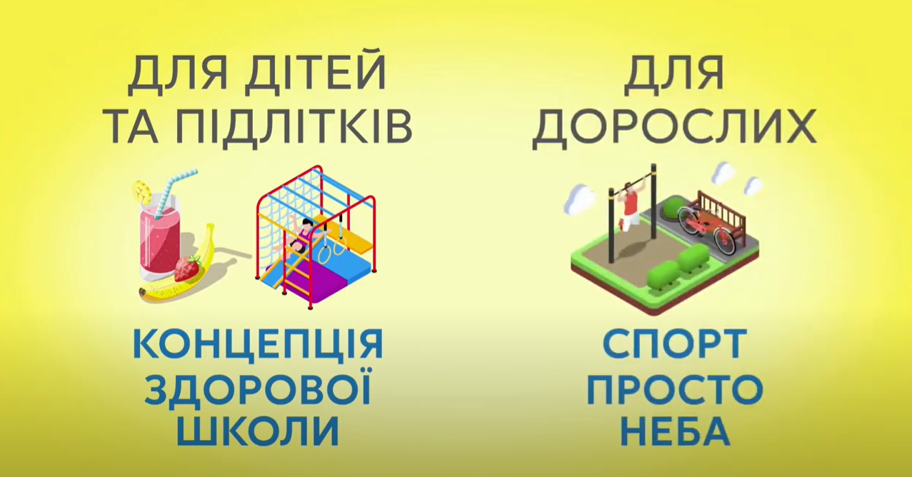 Президент пообіцяв тисячі спортивних майданчиків по Україні.