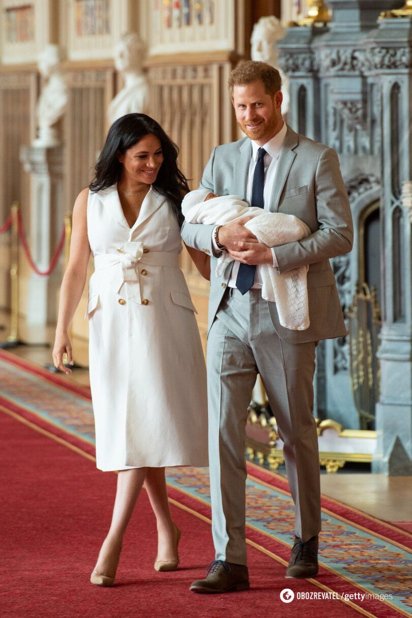 Меган Маркл і принц Гаррі після народження сина Арчі