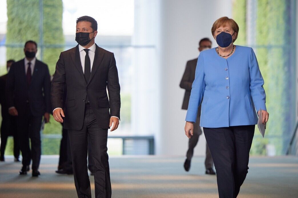 Встреча Зеленского и Меркель