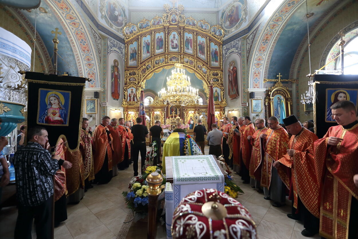 Церемонія прощання з Володимиром Яськівим.