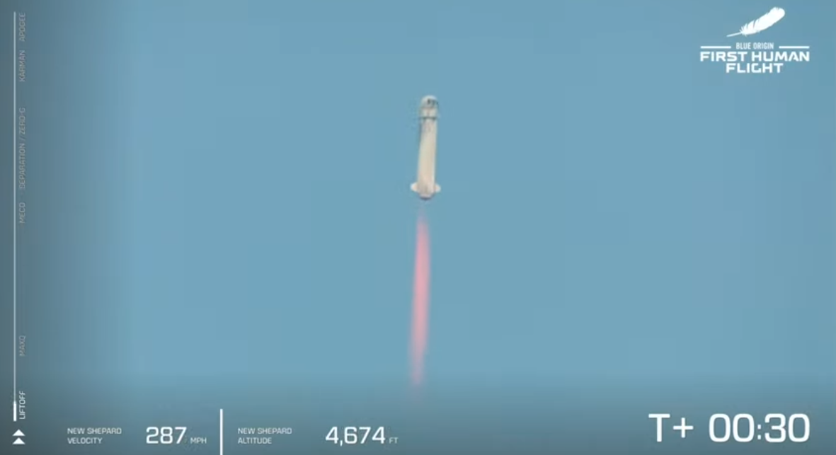 Запуск ракеты New Shepard