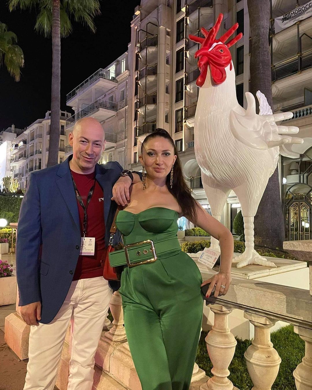 Дмитрий Гордон с женой Алесей