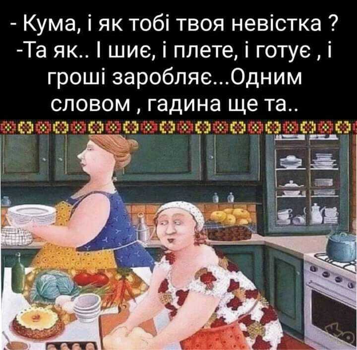 Анекдот о невестке и свекрови