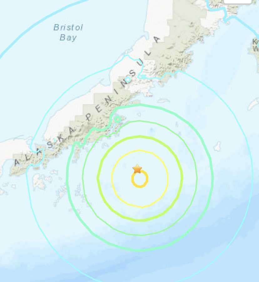 На Алясці стався потужний землетрус.