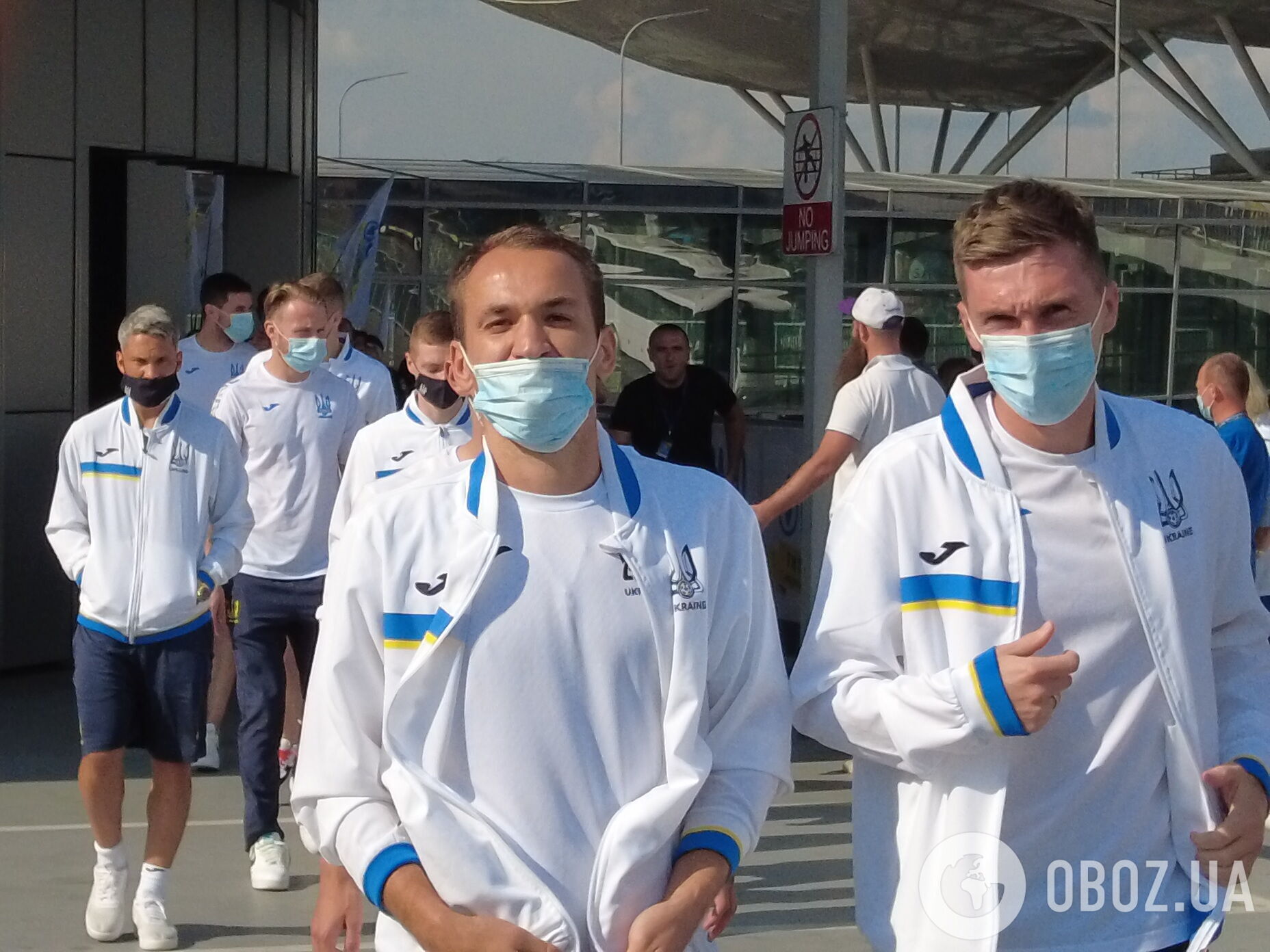 Сборная Украины по футболу прибыла в Борисполь