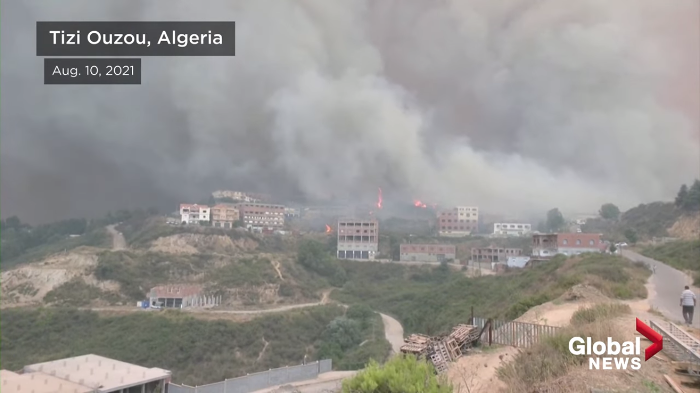Дым окутал Алжир