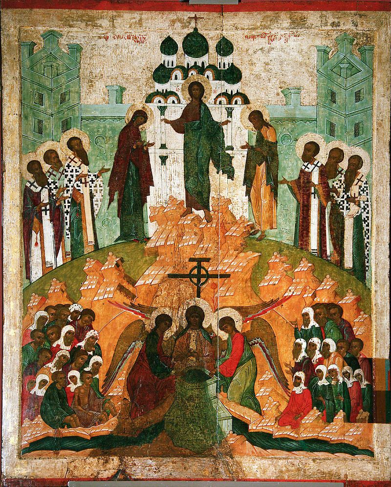 Походження чесних древ Животворящого Хреста Господнього. Робота 1510 року.