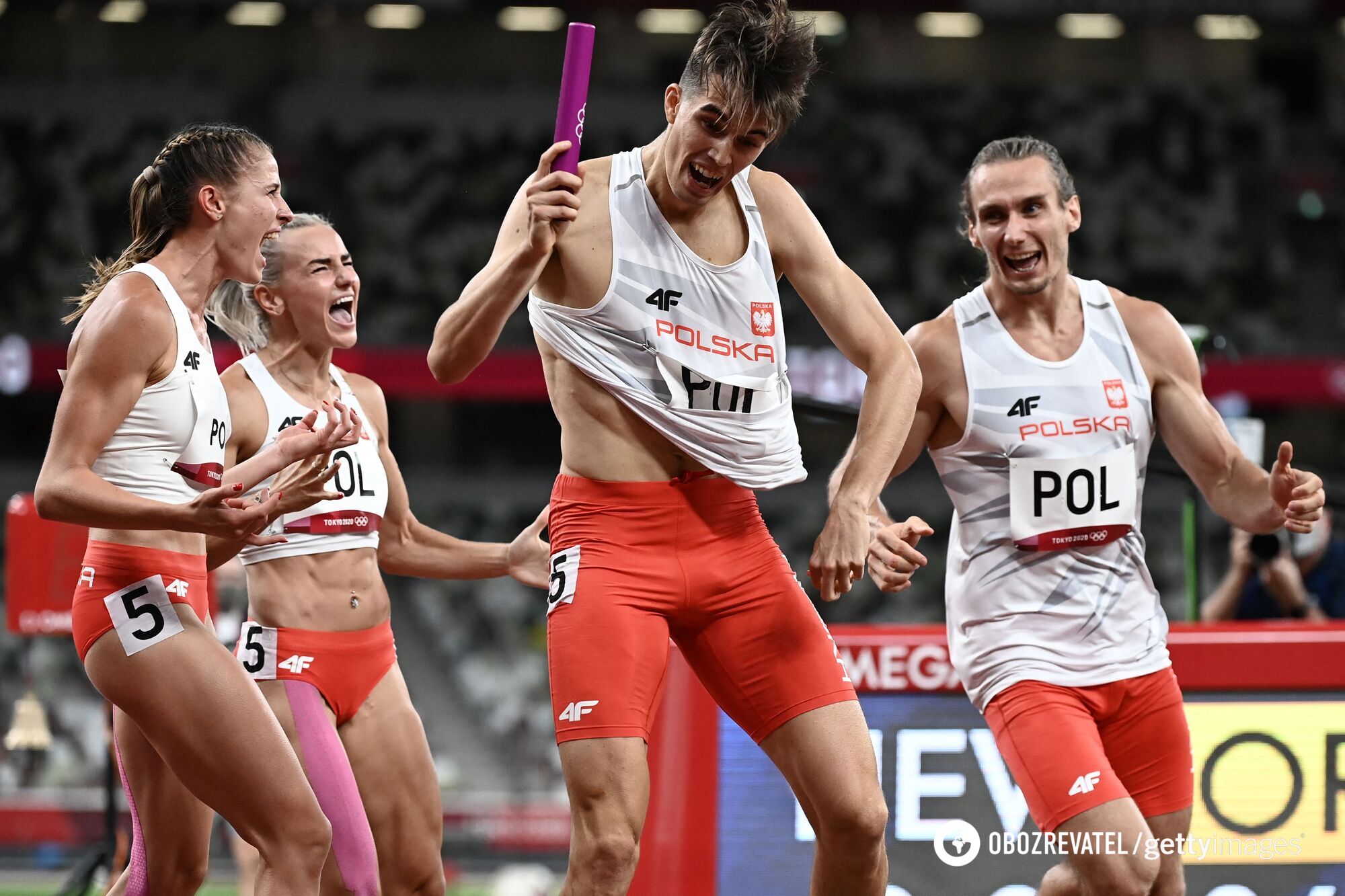 Польша выиграла эстафету 4х400.