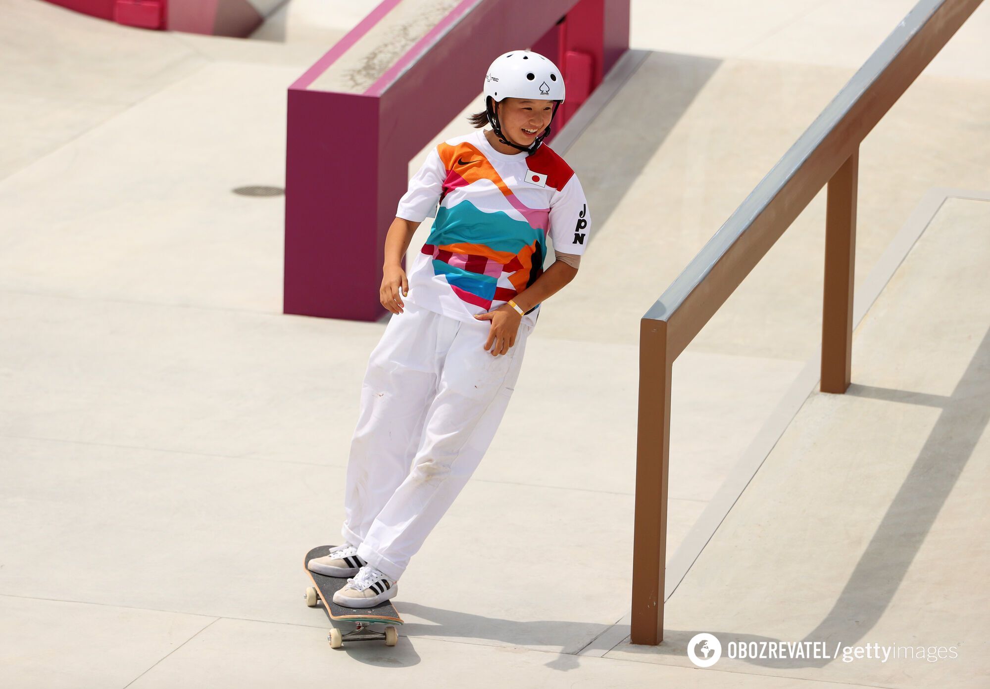 Момидзи Нисия стала первой олимпийской чемпионкой в скейтбординге.