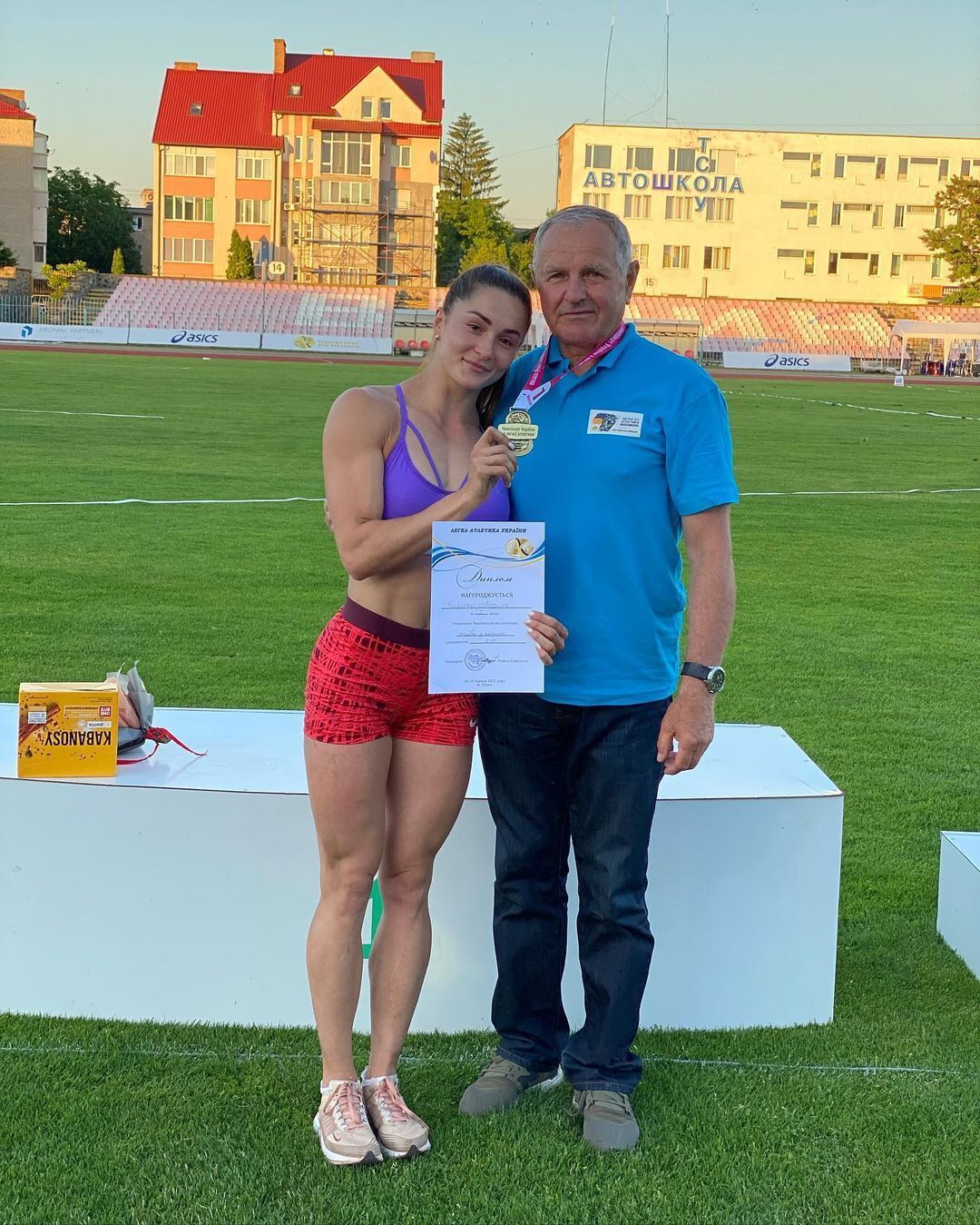 Марина Килипко с тренером