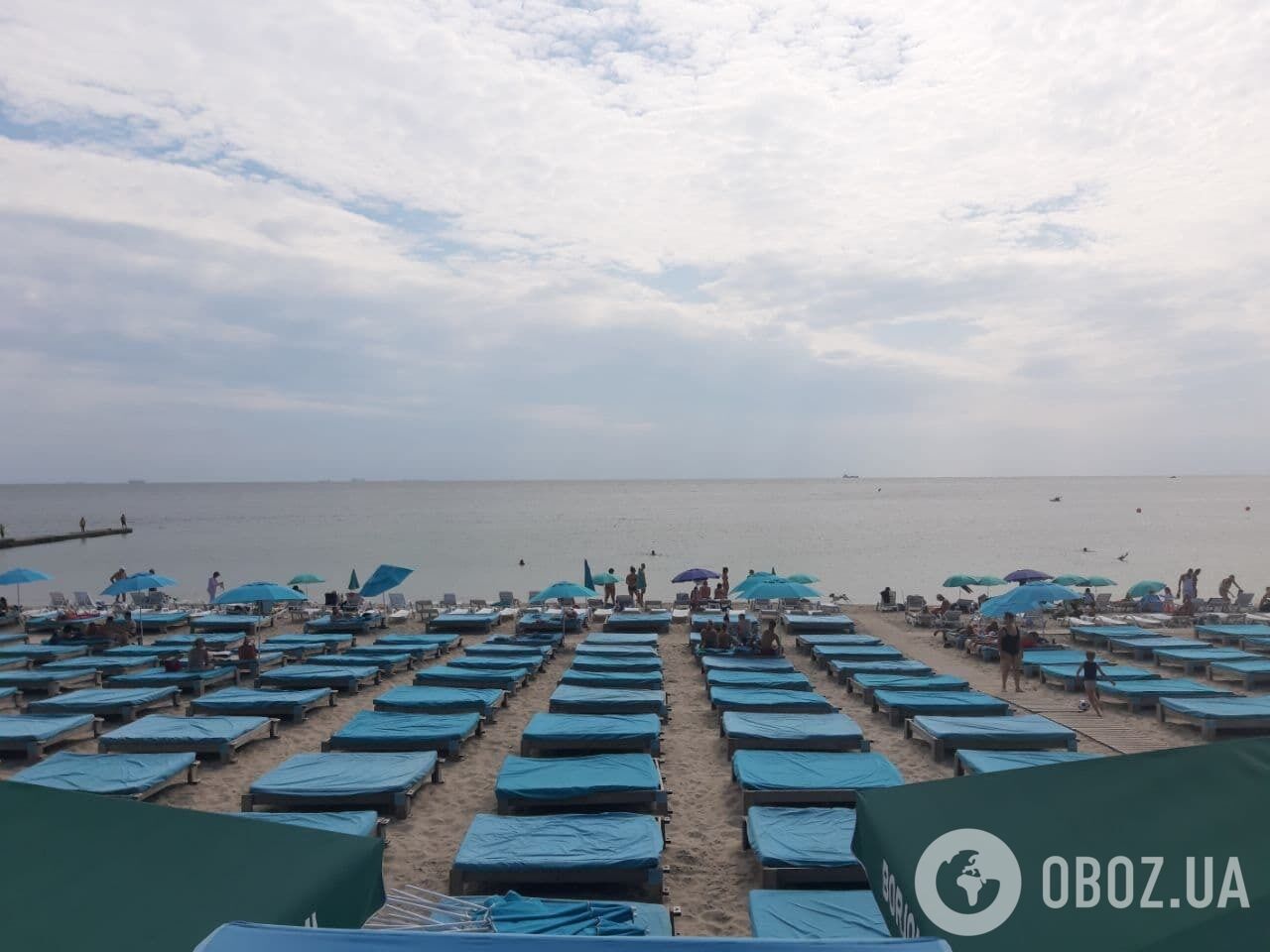 Пустые пляжи в Одессе