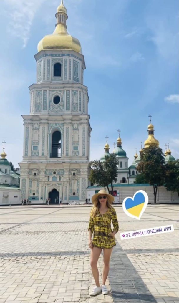 Кетрін Вінник відвідала культові місця Києва