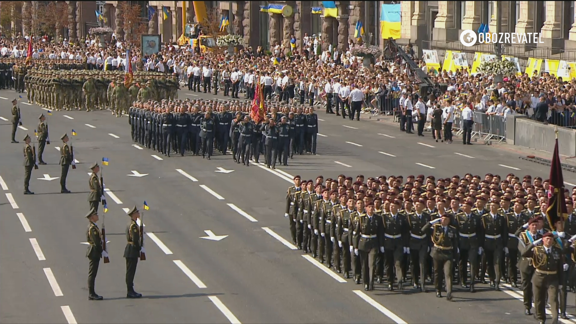 Военный парад в Киеве.