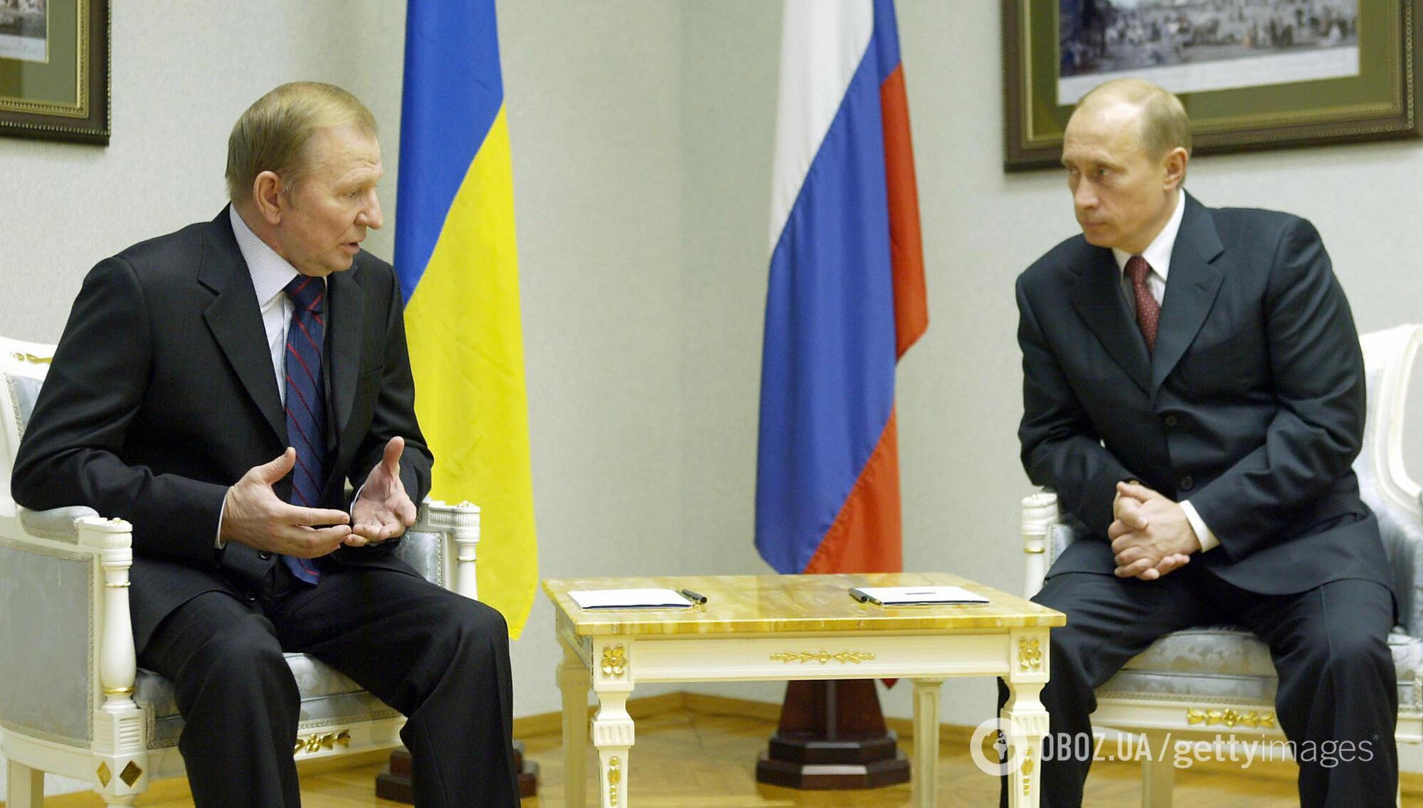 Кучма та Путін у 2004 році