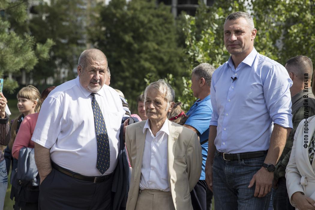 Рефат Чубаров, Мустафа Джемилев и Виталий Кличко