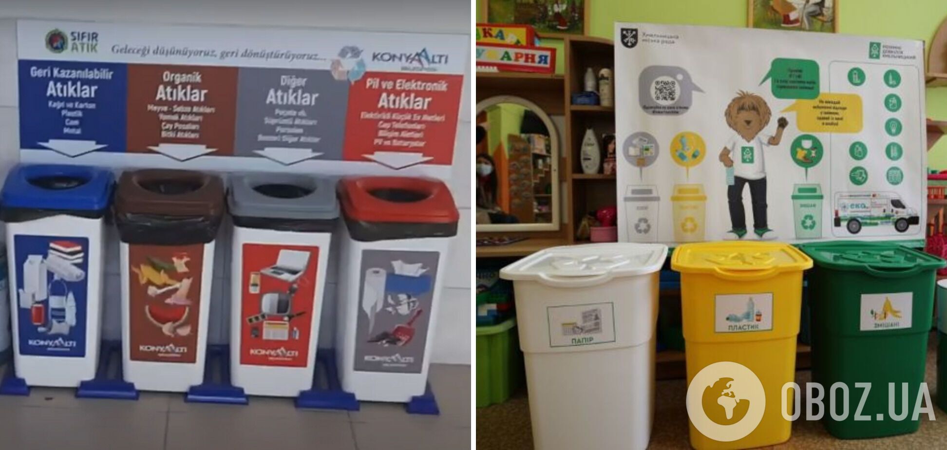 В турецьких школах сортують усе сміття